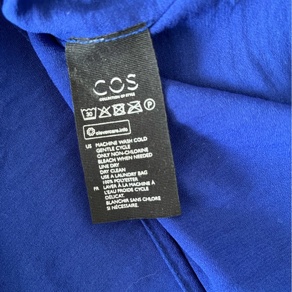 🆕 COS Long Sleeve Top w Layered Front Panels & Zip Back. - Picture 11 of 11